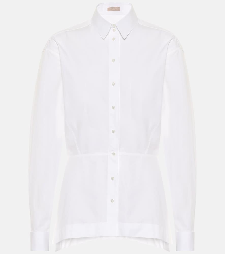 Click to view more detailed imagery on our partner's website Alaïa Women's Edition 1986 Basque Poplin Shirt In White