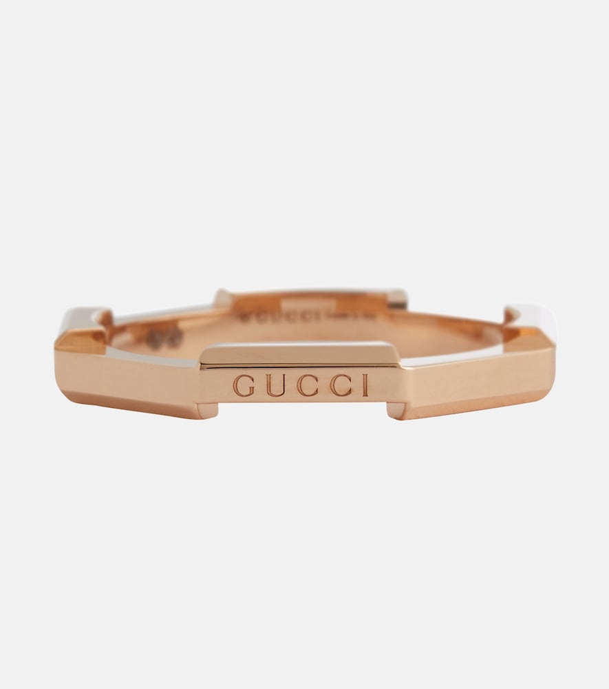Gucci Women's Pink Link To Love 18Kt Rose Gold Ring N - Mytheresa