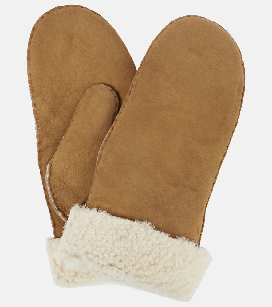 Mulfi shearling-lined leather mittens