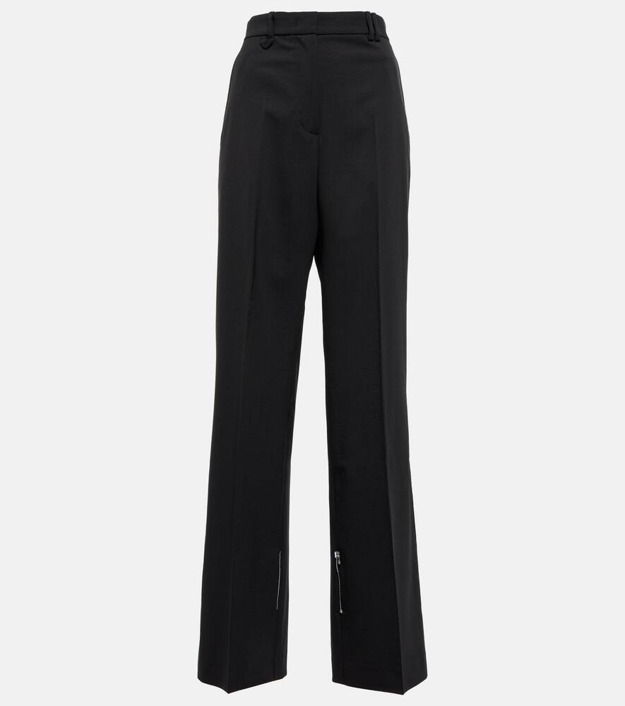 JACQUEMUS ASTOUIN HIGH-RISE STRAIGHT WOOL PANTS