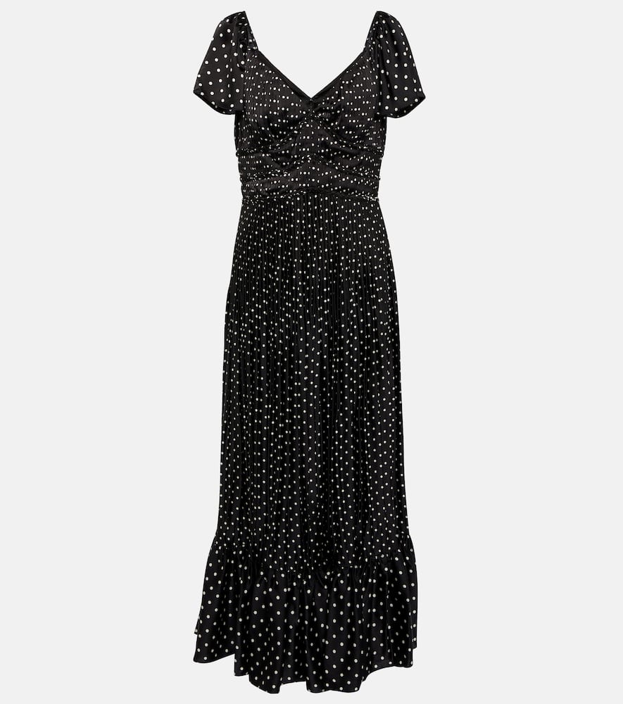 Polo Ralph Lauren Polka-dot crêpe midi dress