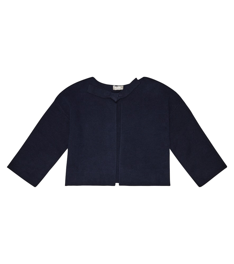 Il Gufo Kids' Cardigan Aus Baumwolle In Blue