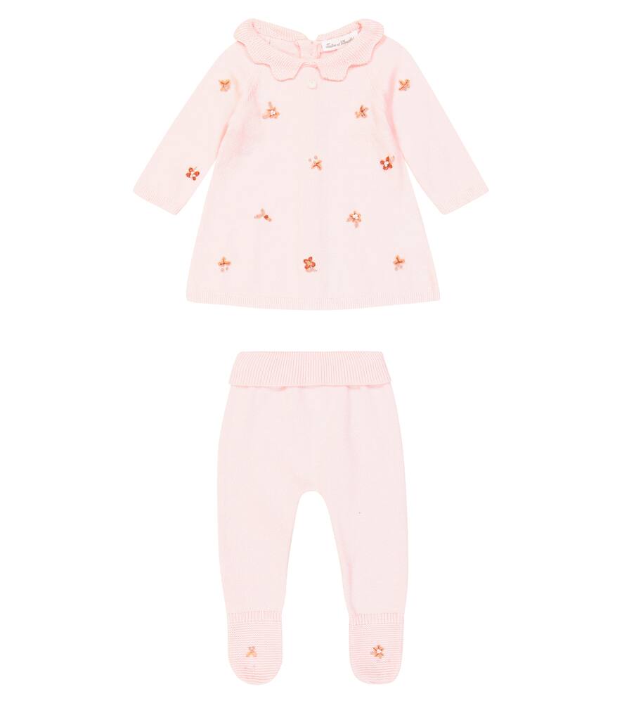 Tartine et Chocolat Baby cotton and wool sweater and pants set