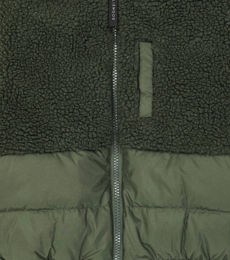 MARLIN抓绒边饰羽绒夹克