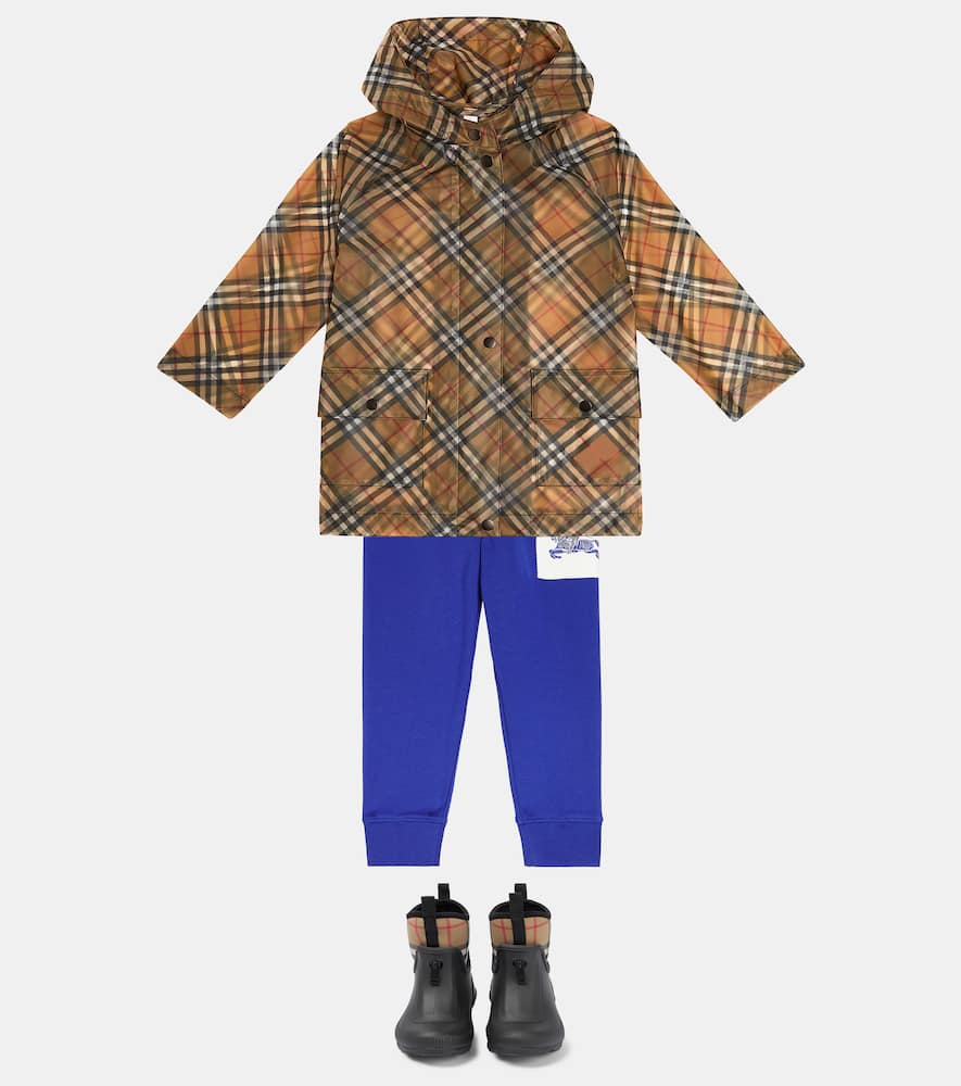 Burberry Ekd Cotton Jersey Sweatpants In Blue