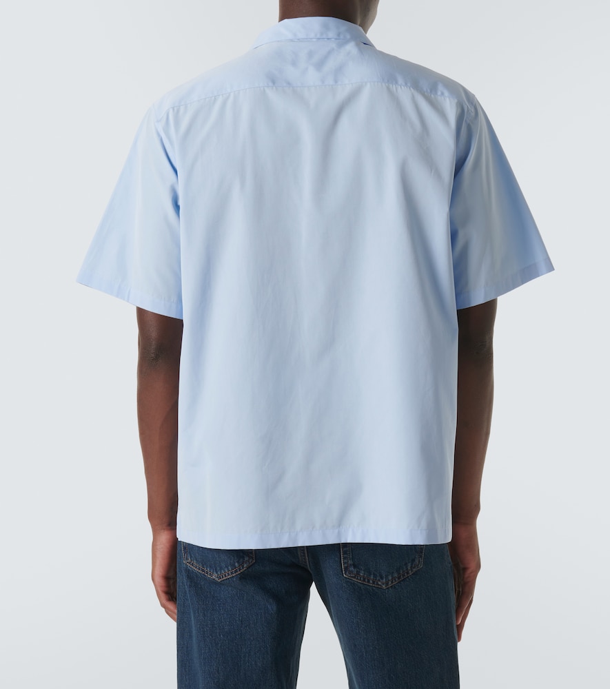  Prada Prada Camisa De Popelín De Algodón 