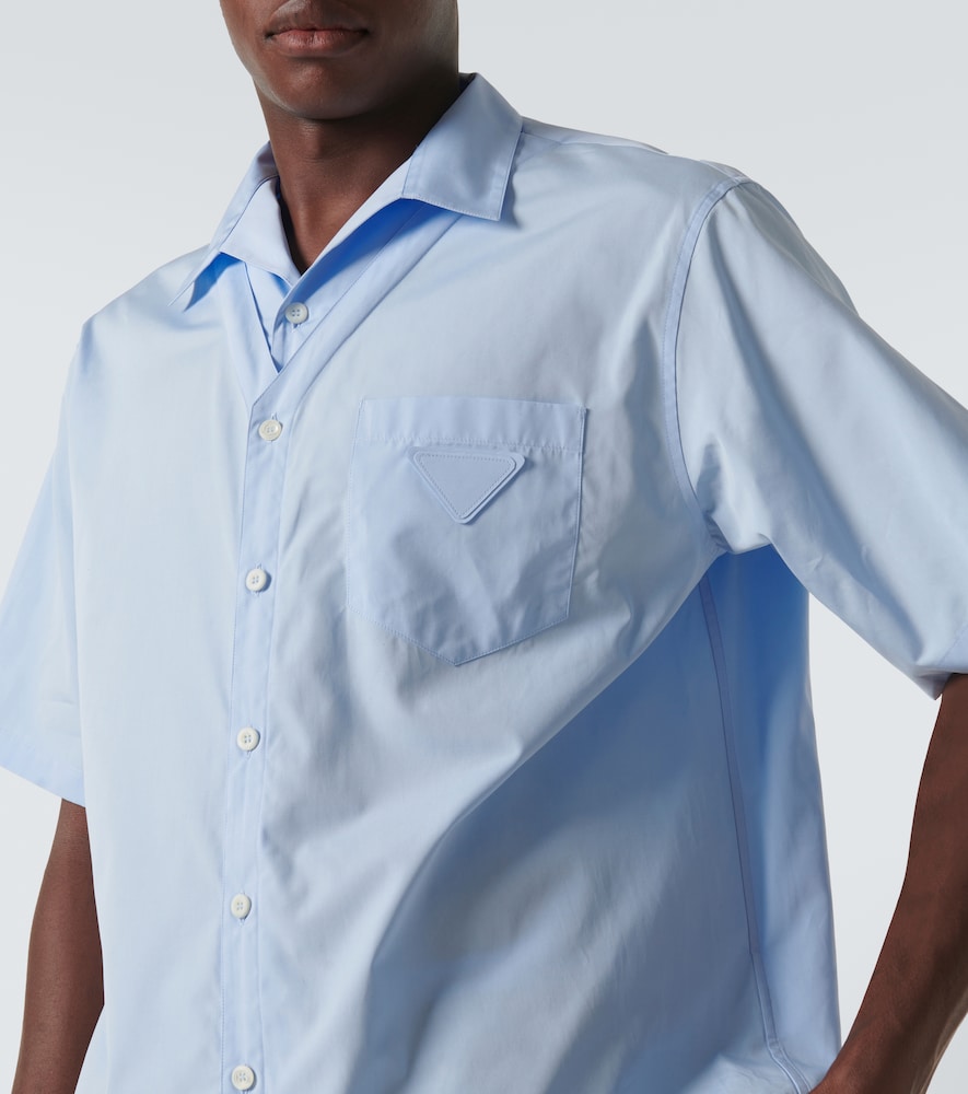  Prada Prada Camisa De Popelín De Algodón 