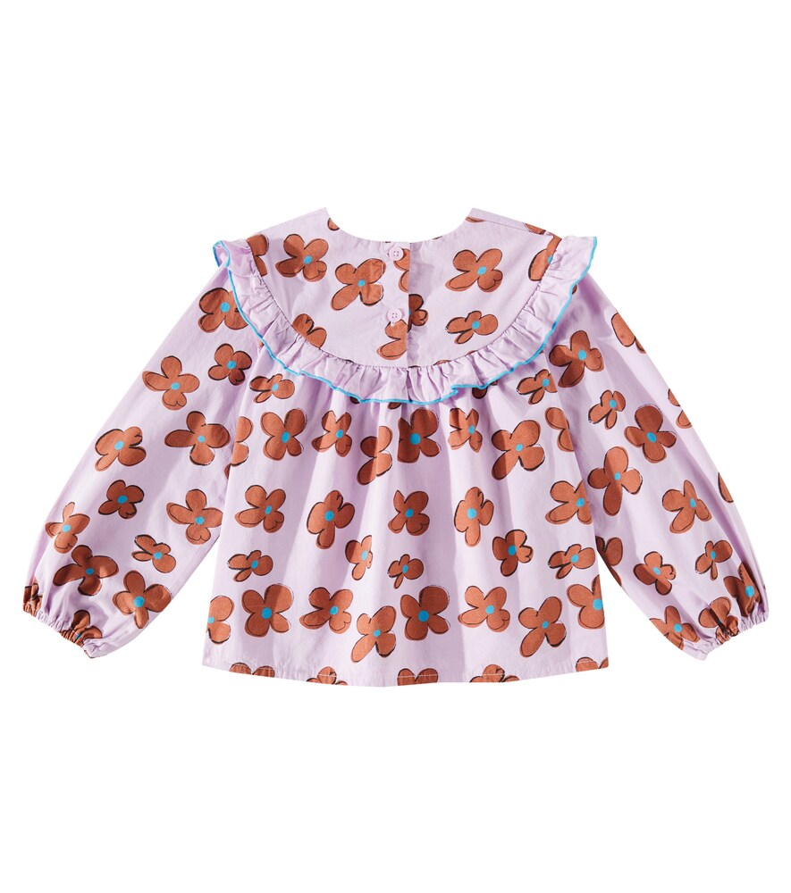  Jellymallow Jellymallow Flower Ruffled Cotton Blouse 