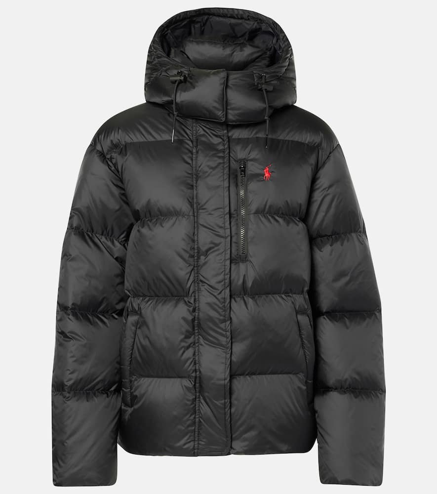 Polo Ralph Lauren Water-repellent Quilted Down Jacket With Detachable Hood Clothing In Black