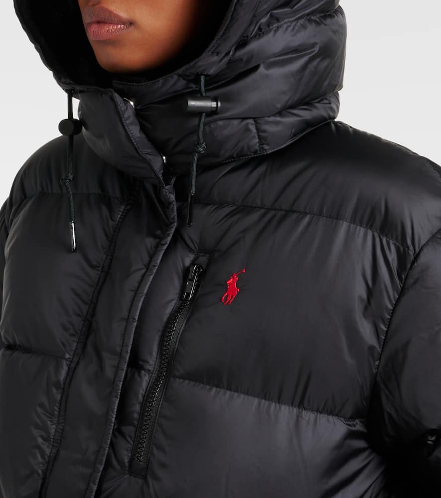 Polo Ralph Lauren Water-repellent Quilted Down Jacket With Detachable Hood Clothing In Black
