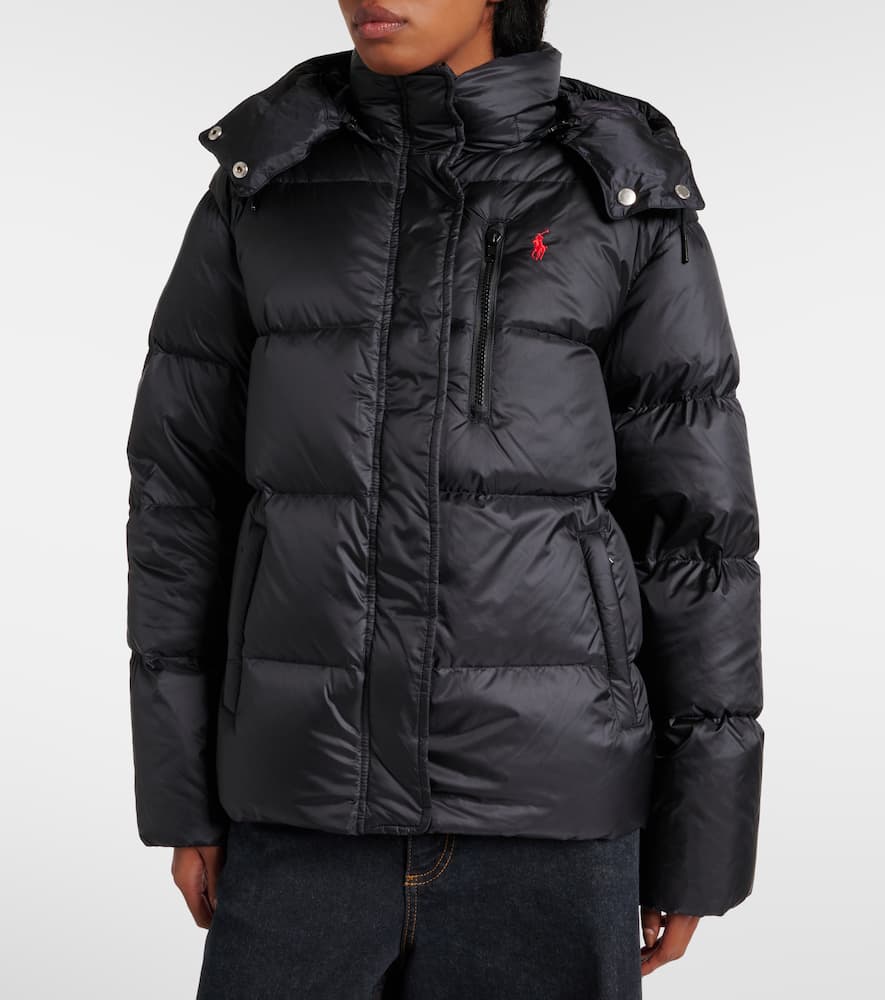 Polo Ralph Lauren Water-repellent Quilted Down Jacket With Detachable Hood Clothing In Black