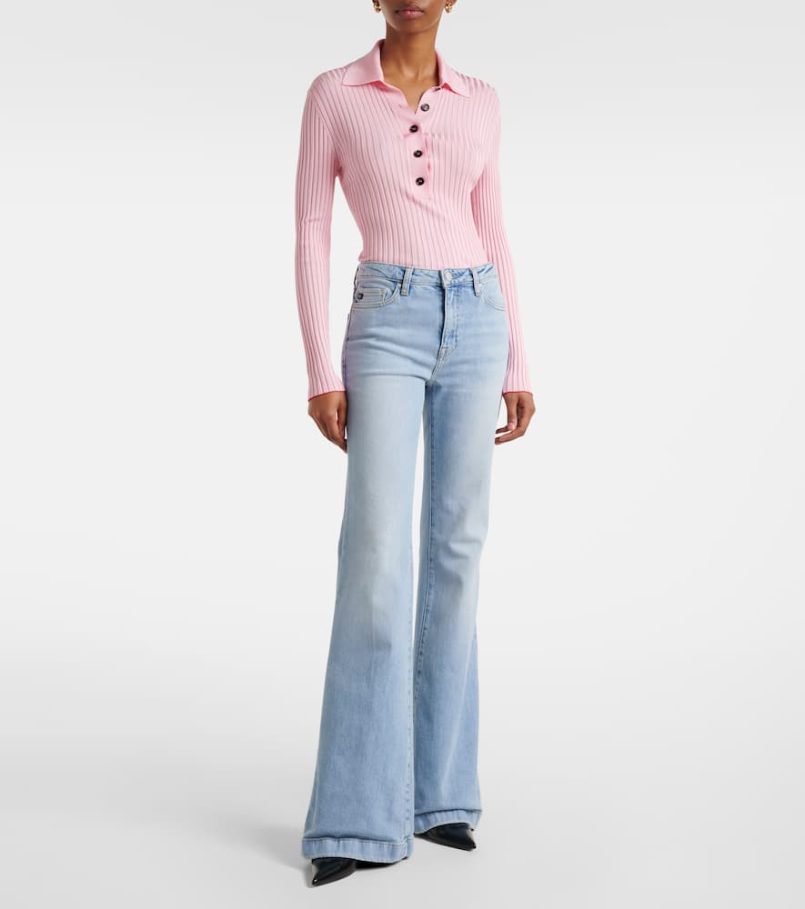 Ag Tropea High-rise Flared Jeans In Blue