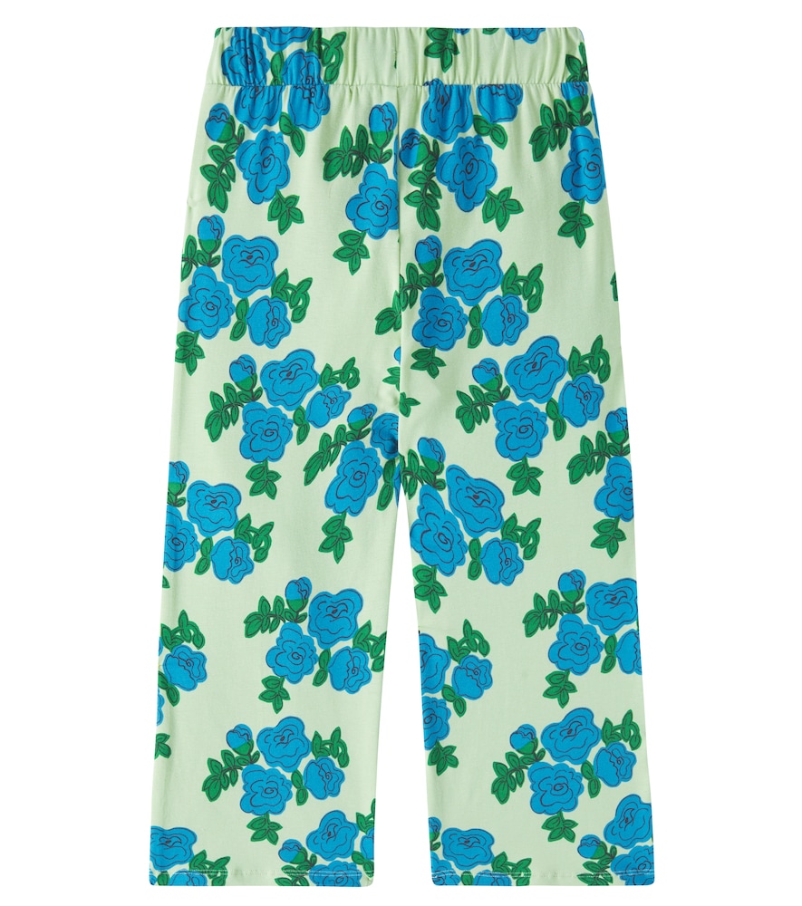  Mini Rodini Mini Rodini Hose Blue Roses Aus Einem Baumwollgemisch 