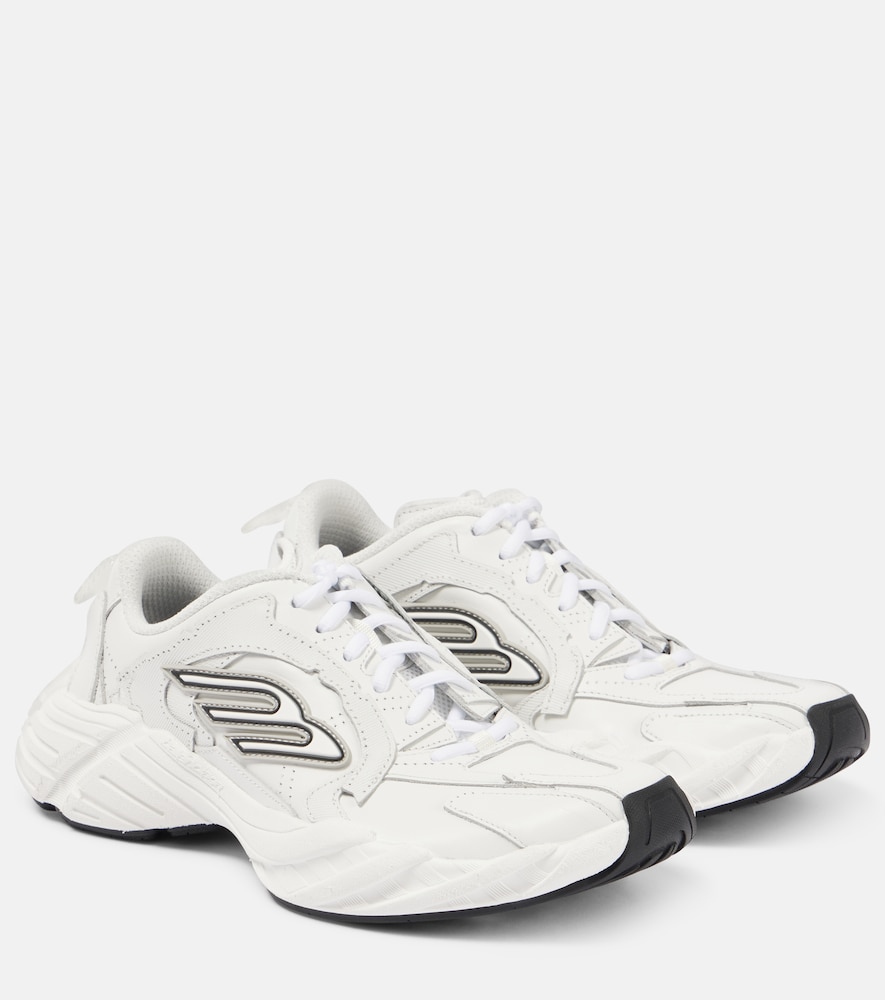 Balenciaga Women's White Monday Leather Sneakers UK Size 9 - Mytheresa