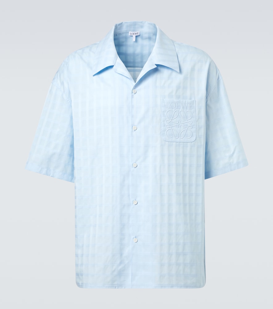 LOEWE Loewe Jacquard logo cotton bowling shirt　ロエベ ジャカードロゴ コットン ボーリングシャツ