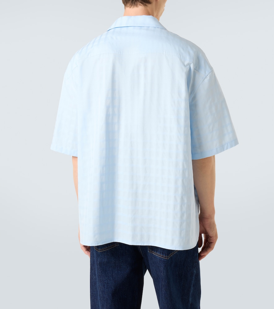  Loewe Loewe Jacquard Logo Cotton Bowling Shirt 