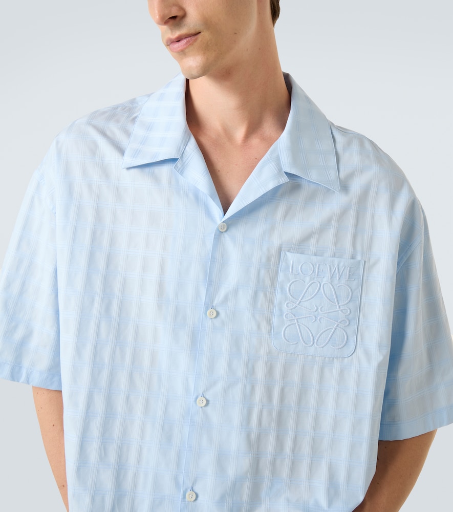  Loewe Loewe Jacquard Logo Cotton Bowling Shirt 
