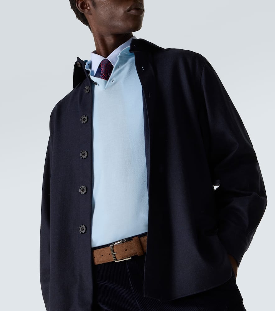 Rubinacci Wool Jacket In Blue