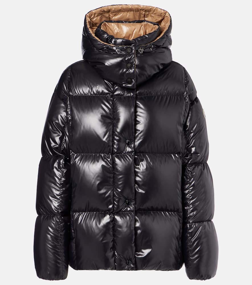 Moncler Women Parana Hooded Short Down Jacket Black