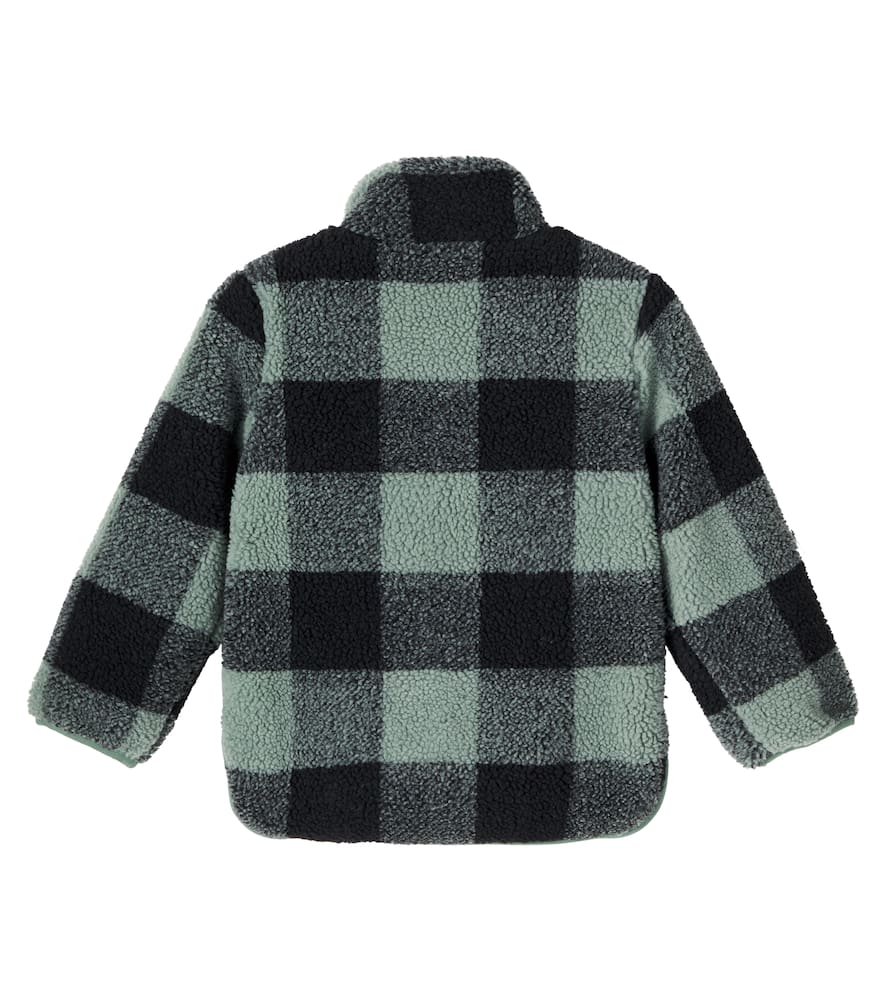 Stella Mccartney Checked Fleece Jacket In Green