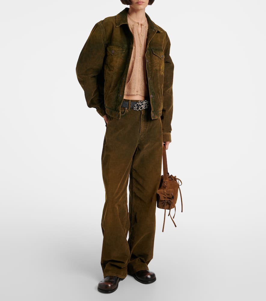 Acne Studios Cotton Corduroy Jacket In Brown