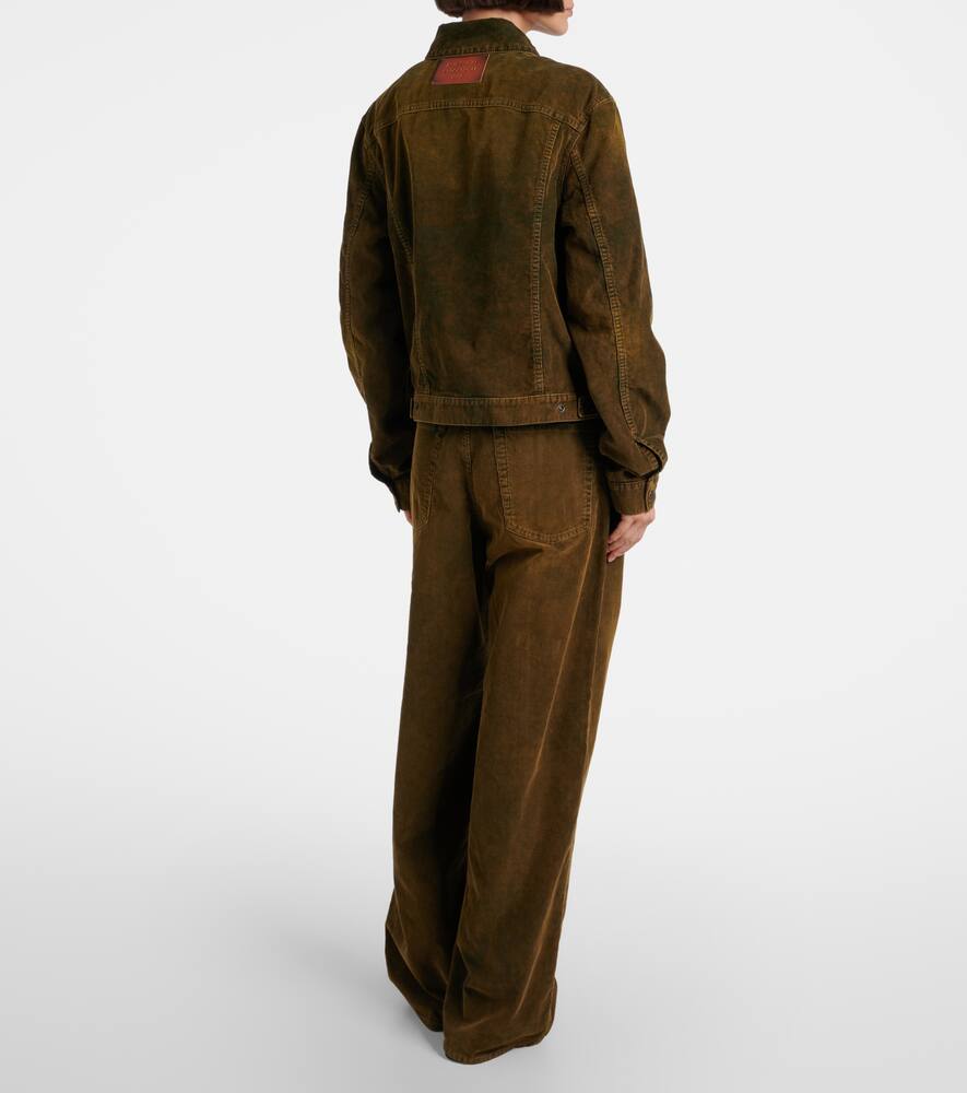 Acne Studios Cotton Corduroy Jacket In Brown