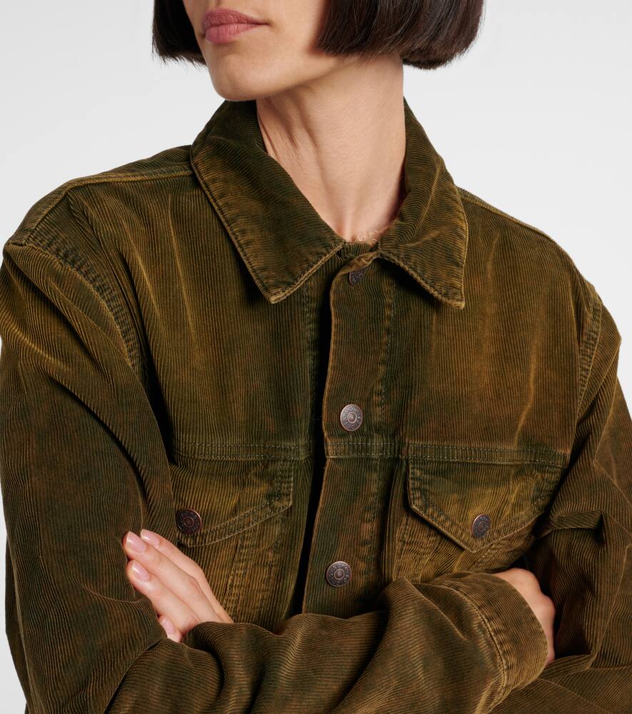 Acne Studios Cotton Corduroy Jacket In Brown