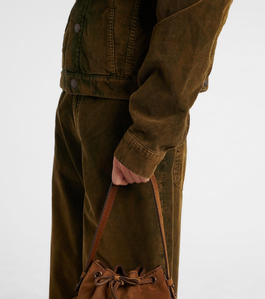 Acne Studios Cotton Corduroy Jacket In Brown