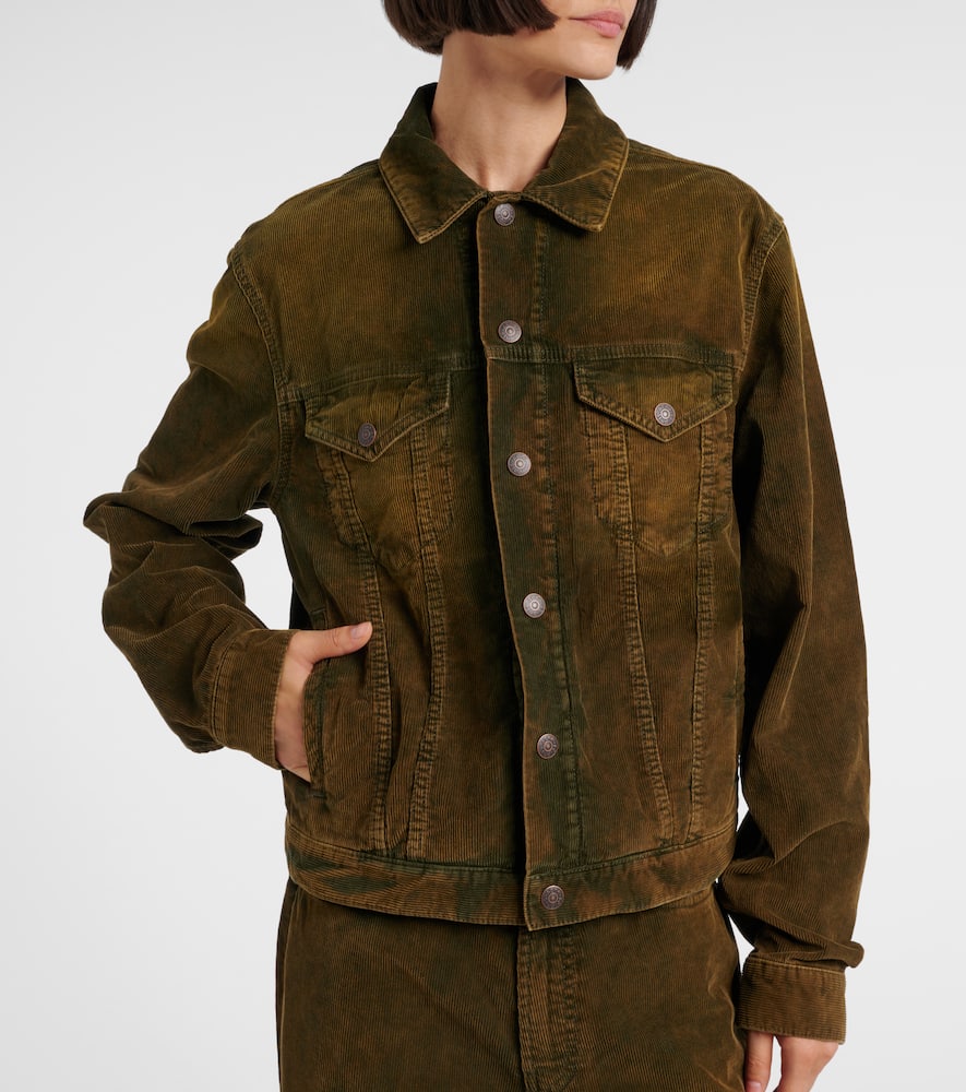 Acne Studios Cotton Corduroy Jacket In Brown