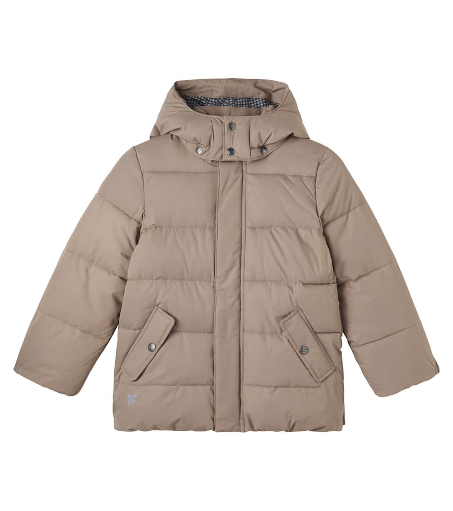 Wheat Gael Hooded Puffer Jacket In Nude