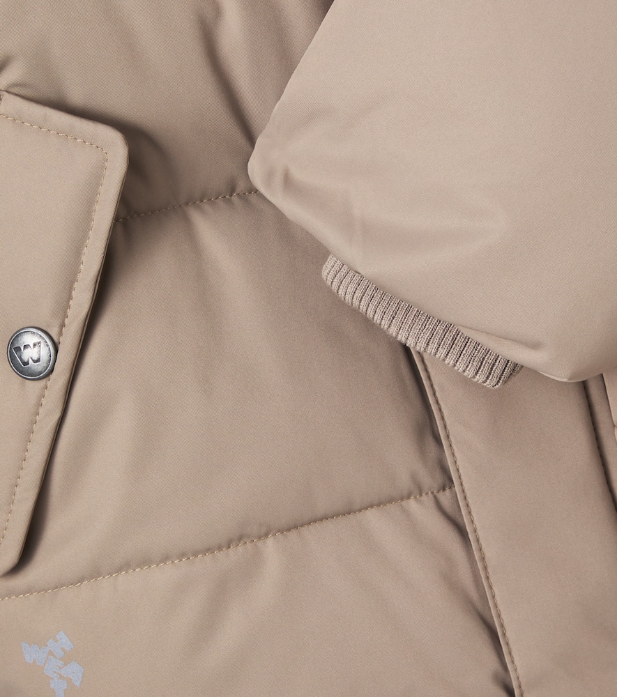 Wheat Gael Hooded Puffer Jacket In Nude