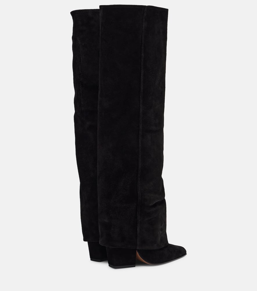 Paris Texas Jane 60 Suede Knee-high Boots In Black