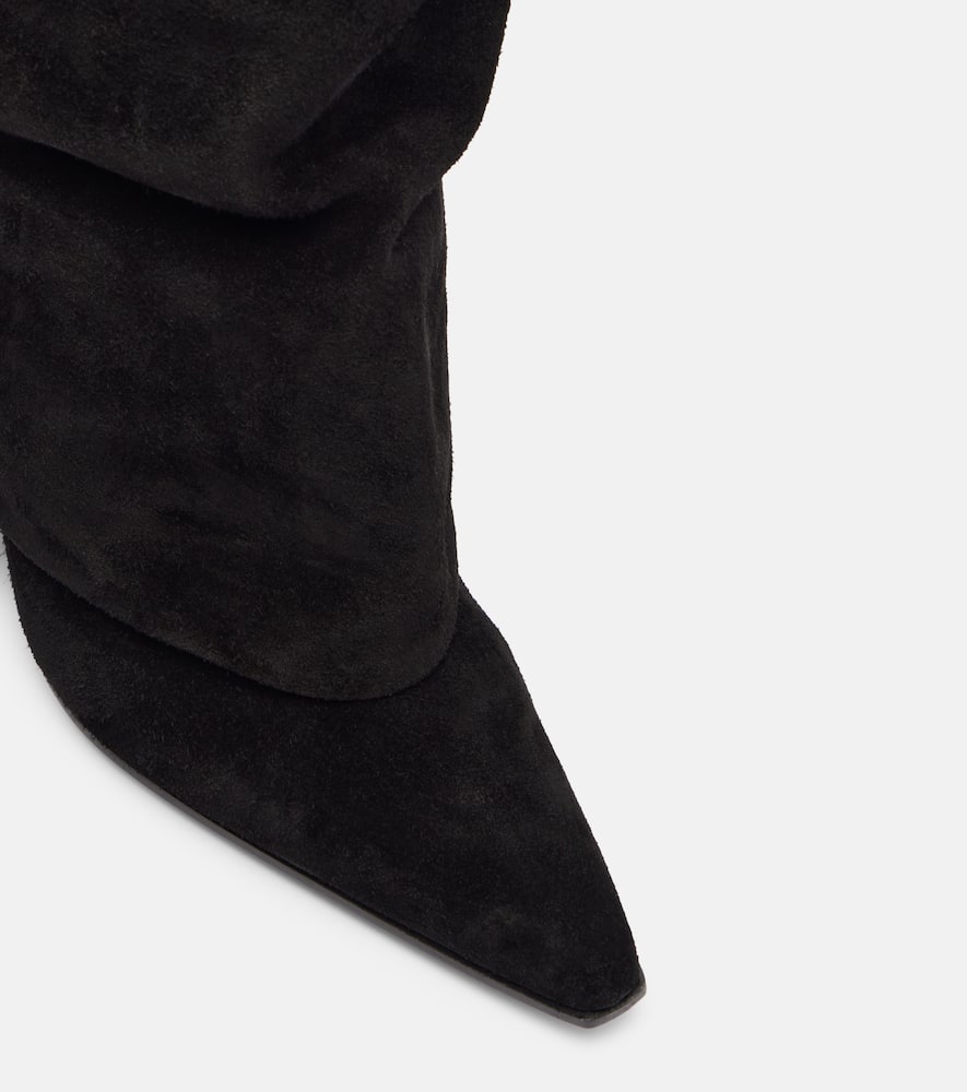 Paris Texas Jane 60 Suede Knee-high Boots In Black