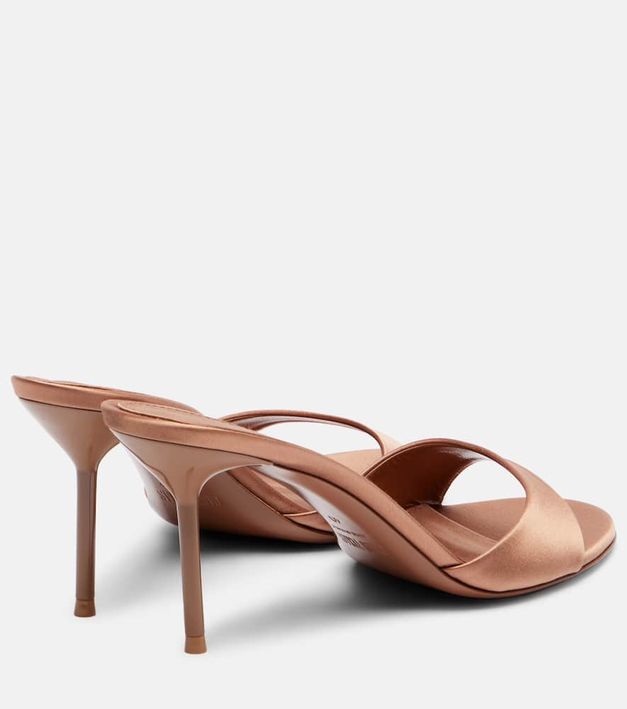 Paris Texas Lidia 70 Satin Mules In Brown