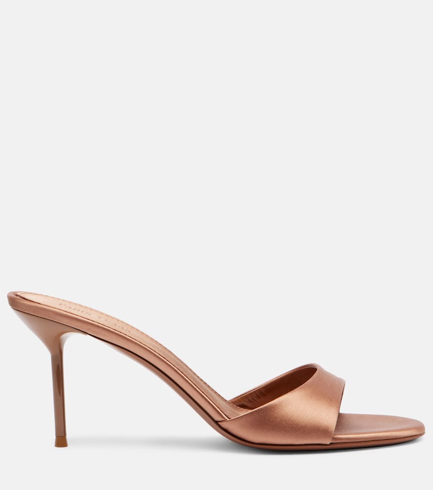 Paris Texas Lidia 70 Satin Mules In Brown