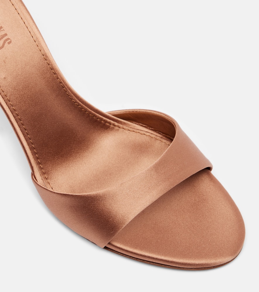 Paris Texas Lidia 70 Satin Mules In Brown