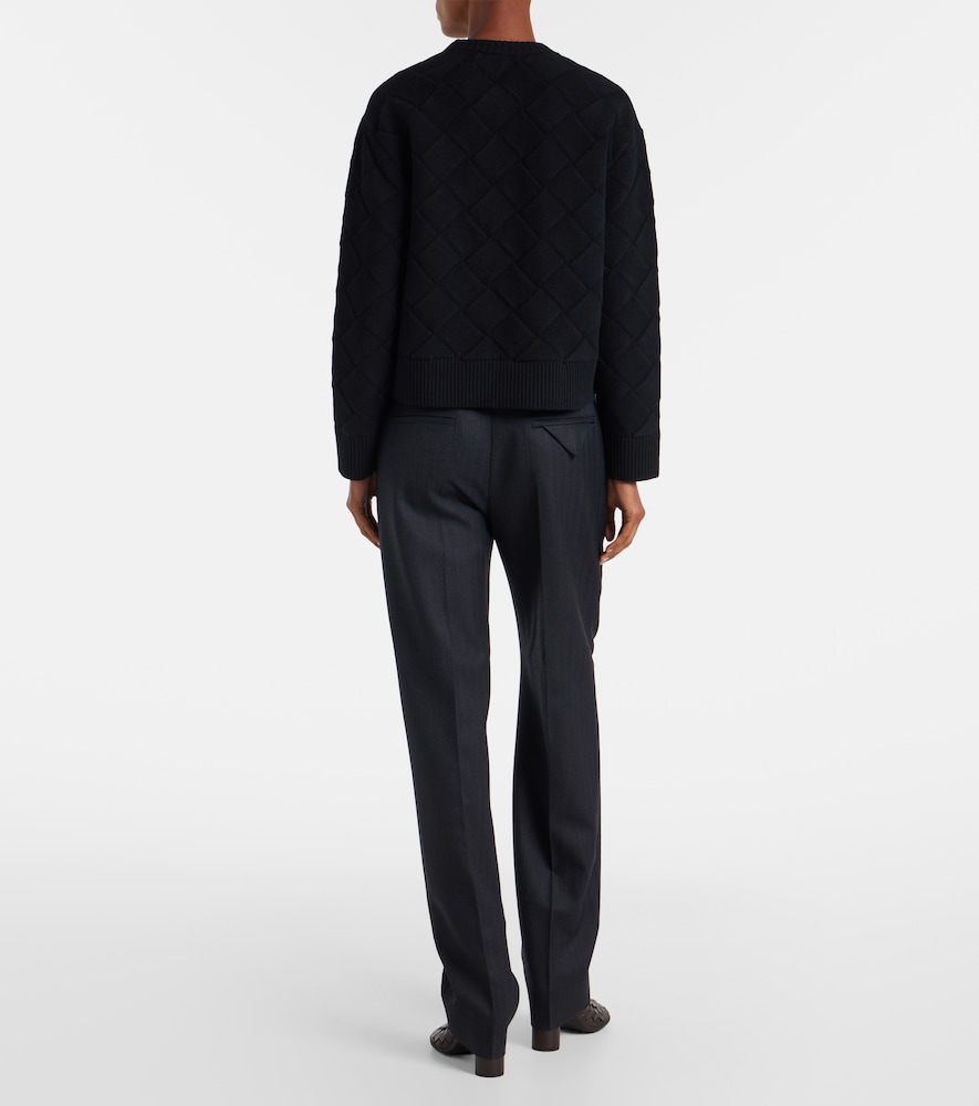  Bottega Veneta Bottega Veneta Intreccio Wool-blend Sweater 