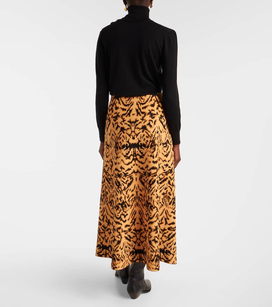 Ulla Johnson Lani Jacquard Midi Skirt In Multi