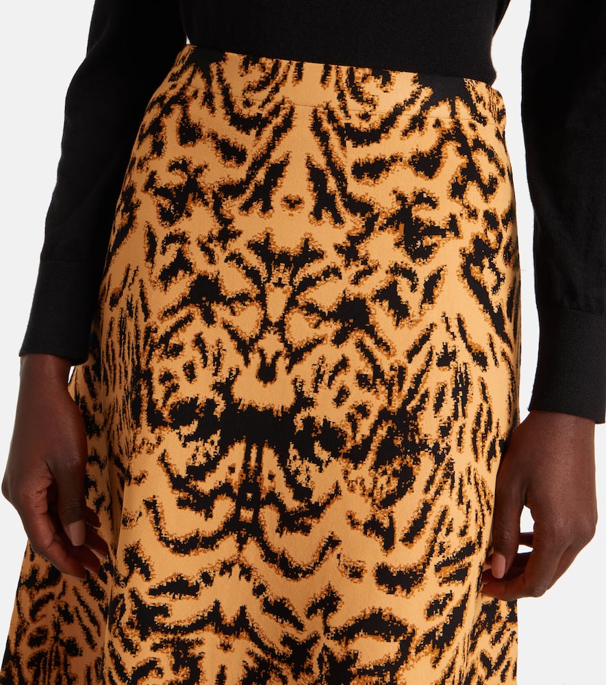 Ulla Johnson Lani Jacquard Midi Skirt In Multi
