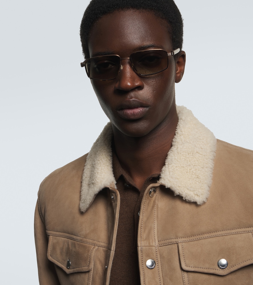  Brunello Cucinelli Brunello Cucinelli Jarama Rectangular Sunglasses 