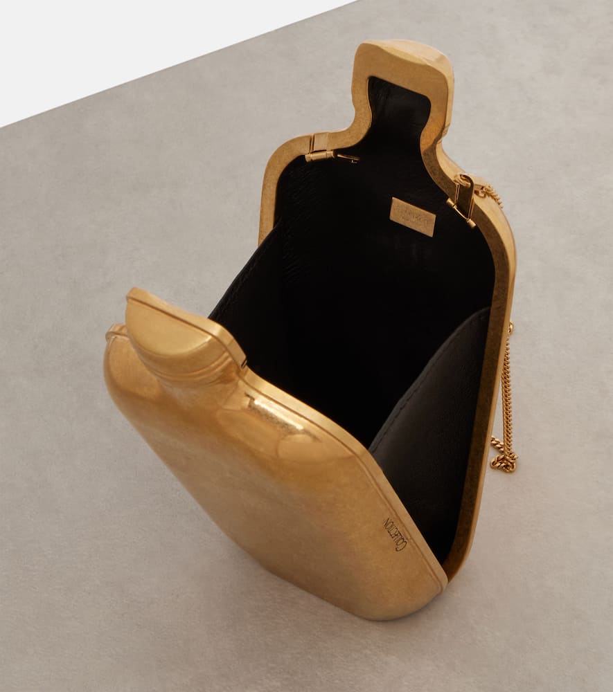 Calvin Klein The One Micro Clutch In Gold