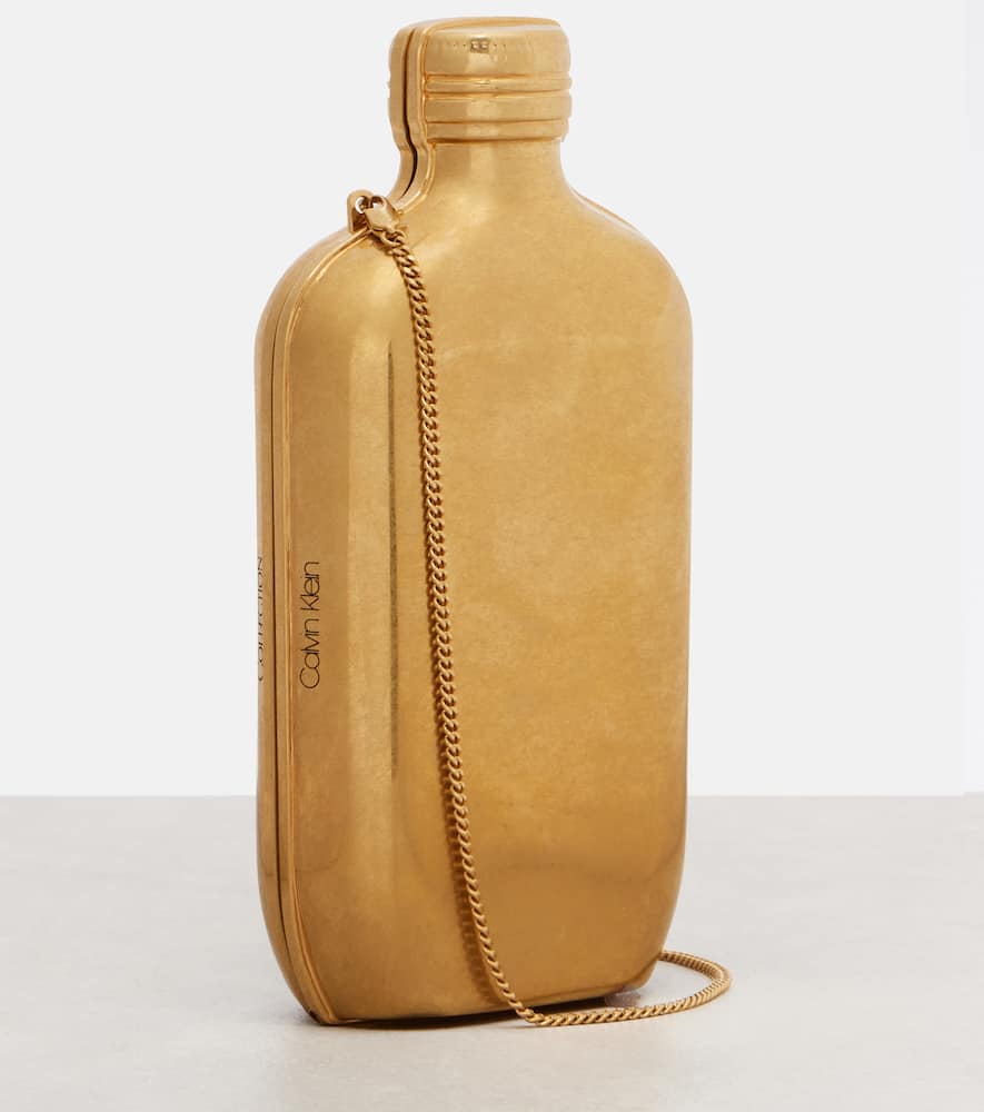 Calvin Klein The One Micro Clutch In Gold