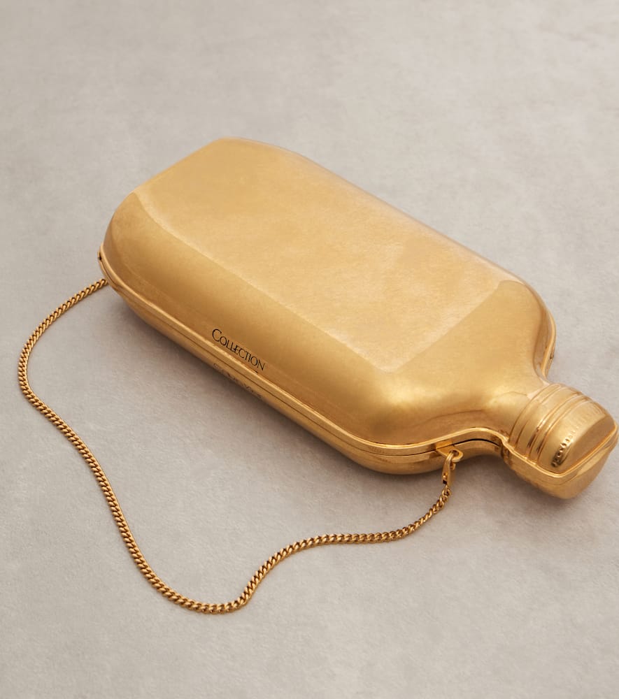 Calvin Klein The One Micro Clutch In Gold