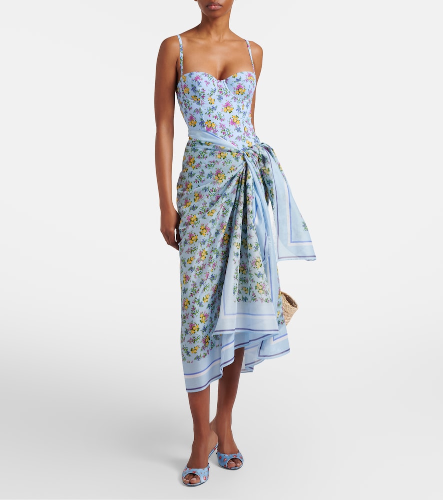 Dolce & Gabbana Floral cotton beach cover-up