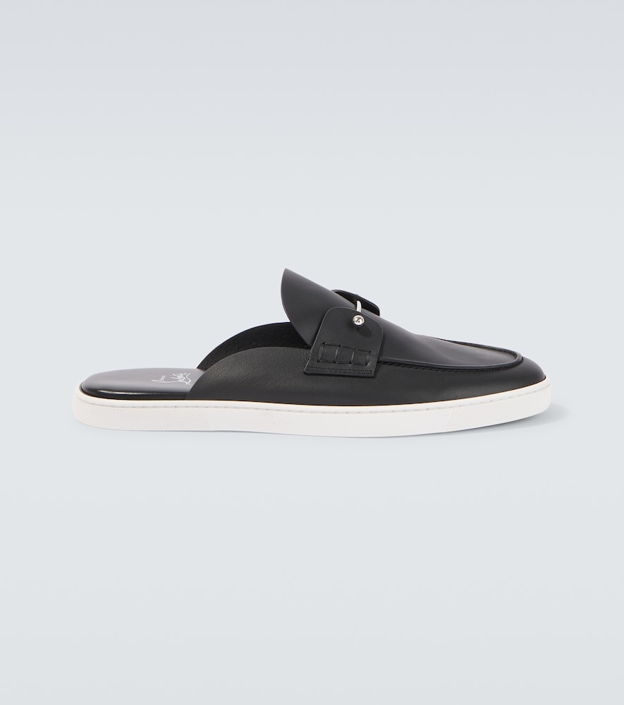 Christian Louboutin Chanme leather mules