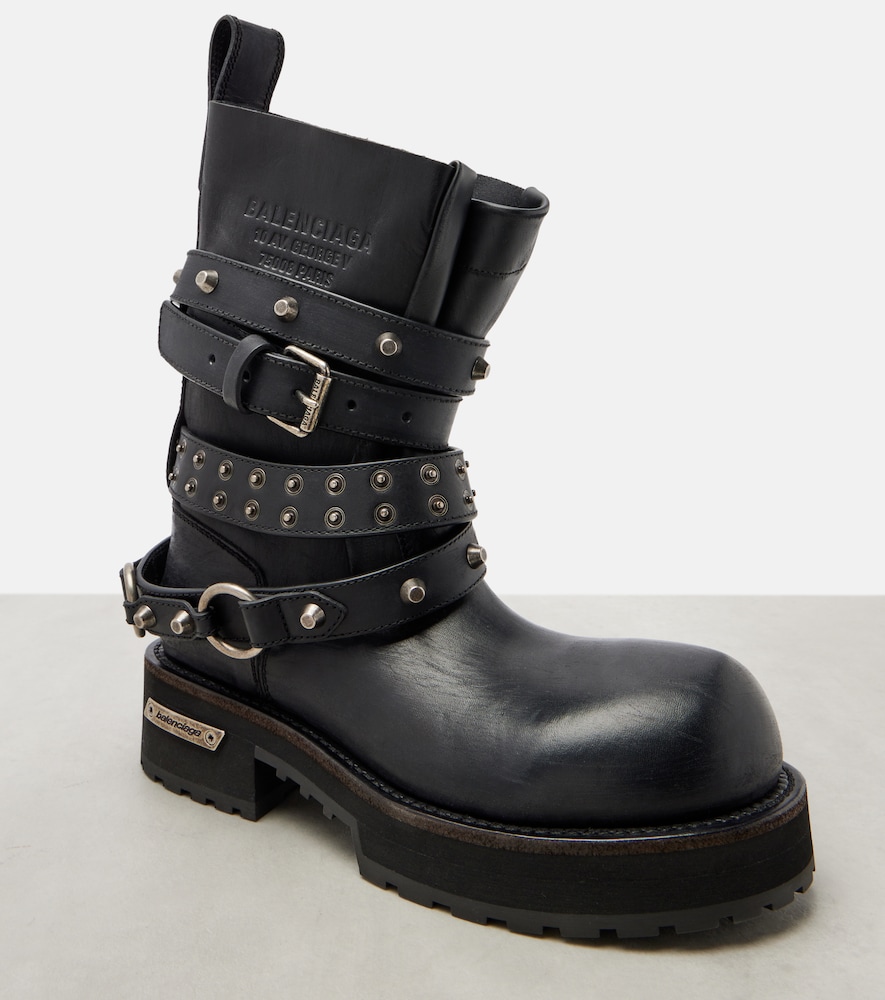  Balenciaga Balenciaga Venom City Leather Biker Boots 