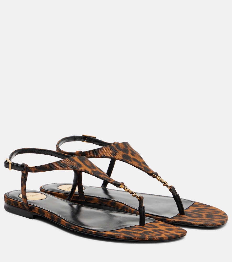 Saint Laurent Cassandra leopard-print grosgrain sandals | Thumbnail 7 Saint Laurent Cassandra leopard-print grosgrain sandals | Thumbnail 7