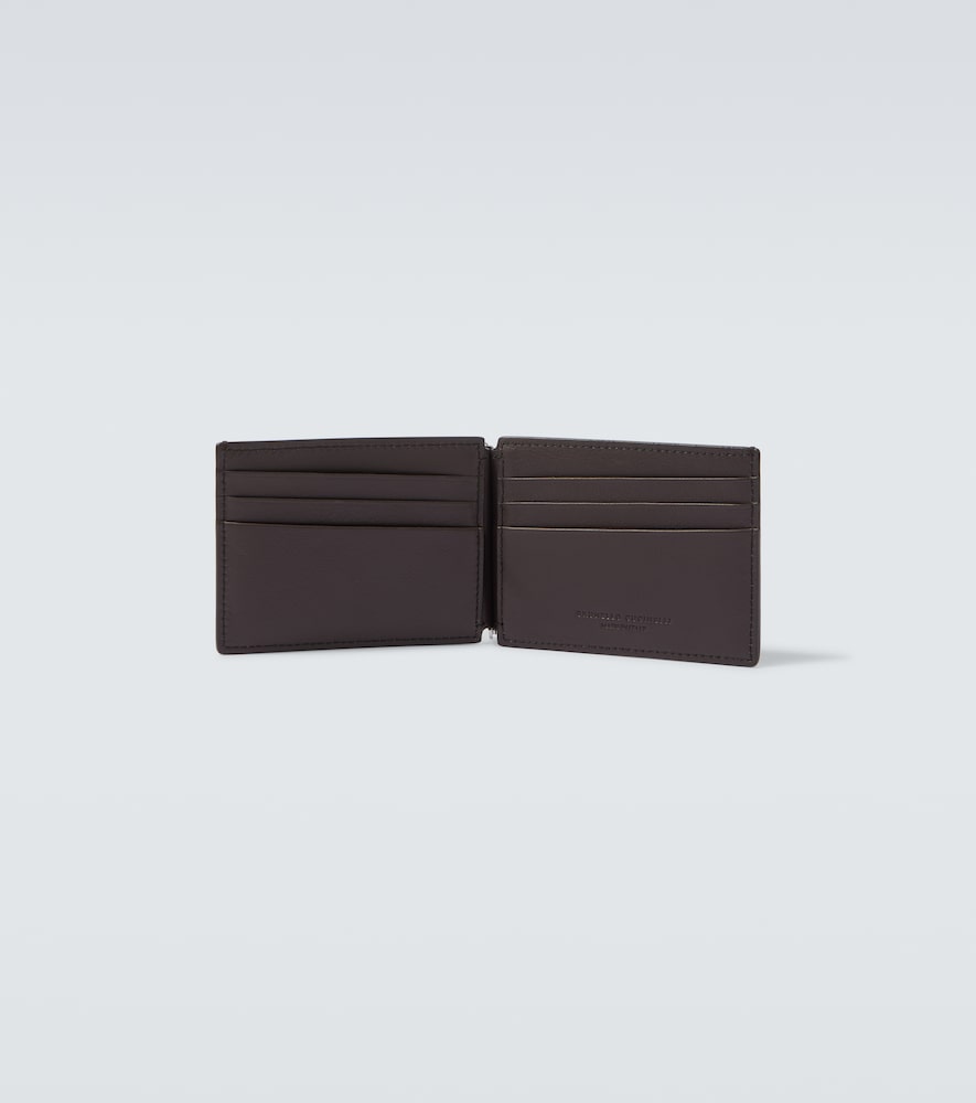  Brunello Cucinelli Brunello Cucinelli Logo Debossed Leather Wallet 