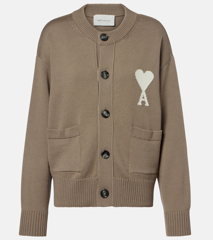 Ami Paris Cardigan Ami de Coeur en laine et coton 336 €