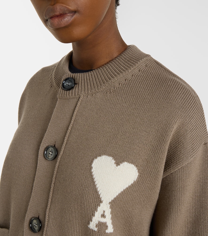  Ami Paris Ami Paris Cardigan Ami de cœur Aus Wolle Und Baumwolle 